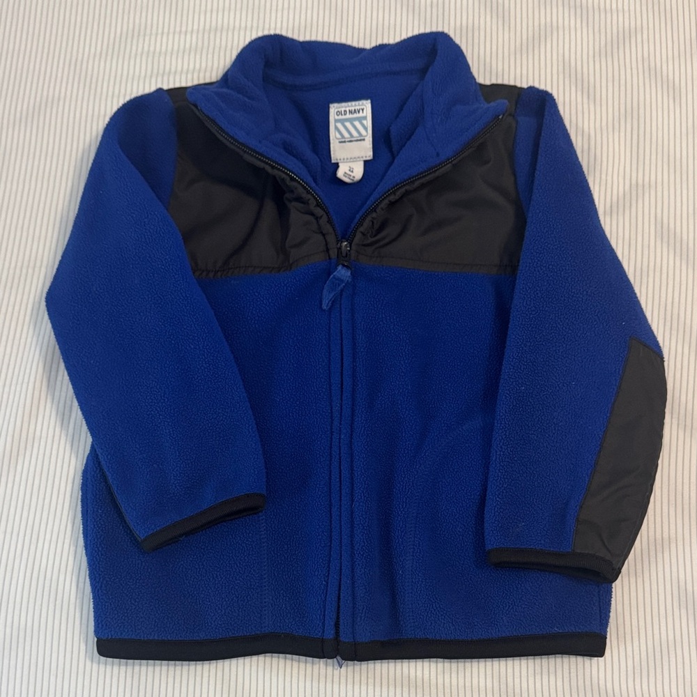 Old Navy Kids Royal Blue and Black Puffer Jacket